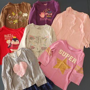 Girls 24 month/2t long sleeve shirt lot